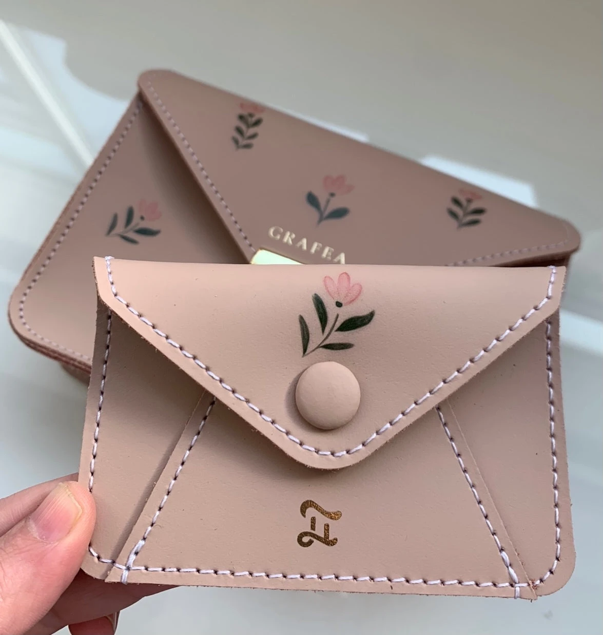 CARD WALLET CAP FLOWER 1 CARD WALLET CAP FLOWER