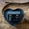 HEART SATCHEL BLACK