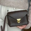 SMALL CROSSBODY DARK BROWN