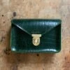 SMALL CROSSBODY CROC GREEN