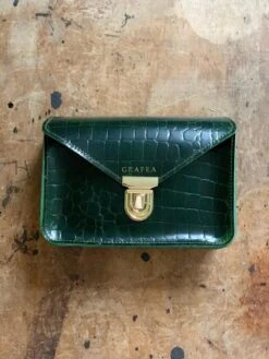 SMALL CROSSBODY CROC GREEN