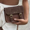 MINI SATCHEL SUEDE BROWN