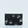CARD WALLET SILVER SKULLS