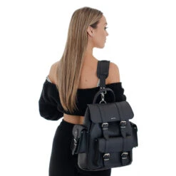 HARI II BLACK -Grafea Sales Store HARI II BLACK LIFESTYLE leather backpack