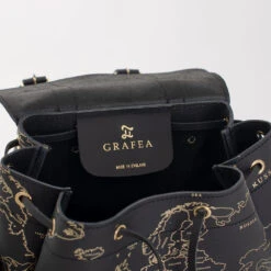 HARI II GOLDEN ATLAS -Grafea Sales Store HARI II GOLDEN ATLAS LABEL leather backpack