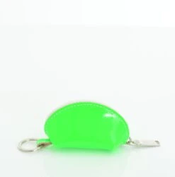 KEYRING PURSE NEON GREEN