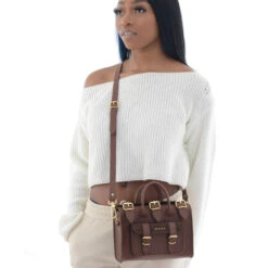 LUNA SMALL DARK CHOCOLATE -Grafea Sales Store LUNA SMALl DARK CHOCOLATE LIFESTYLE1