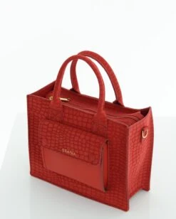 MINI LANA SUEDE RED -Grafea Sales Store MINI LANA SUEDE RED SIDE