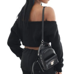 PEGGY CROC BLACK -Grafea Sales Store PEGGY CROC BLACK1