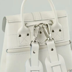 ANGEL -Grafea Sales Store angel white leather backpack detail back