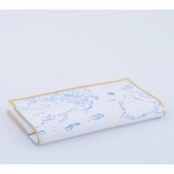 BLUE GOLD ATLAS WALLET -Grafea Sales Store blue gold atlas wallet top