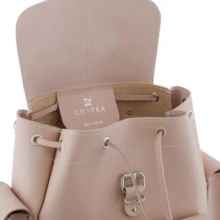 CAPPUCCINO -Grafea Sales Store cappuccino nude leather backpack inside