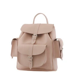 CAPPUCCINO -Grafea Sales Store cappuccino nude leather backpack side