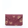 CARD WALLET MULBERRYROSE GOLD SKULLS