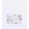 CARD WALLET WHITE ROSE GOLD SKULLS