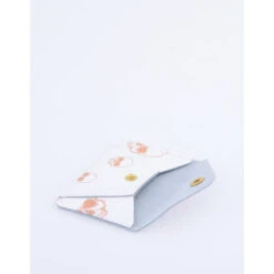 CARD WALLET WHITE ROSE GOLD SKULLS -Grafea Sales Store card wallet white rose gold skulls inside