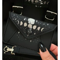 CARD WALLET WHITE ROSE MOON -Grafea Sales Store card wallet white rose moon lifestyle