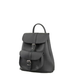 DUFFY -Grafea Sales Store duffy black leather backpack side