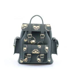 HARI II DARK GREEN GOLD SKULLS