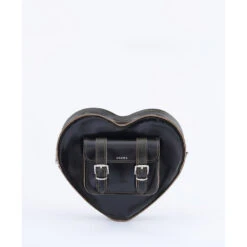 HEART SATCHEL DARK OLIVE