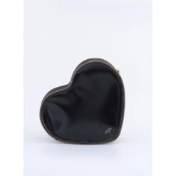 HEART SATCHEL DARK OLIVE -Grafea Sales Store heart satchel dark olive back