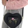 HEART SATCHEL GOLD ROSE MOON