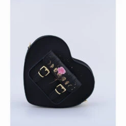 HEART SATCHEL GOLD ROSE MOON -Grafea Sales Store heart satchel gold rose moon side1