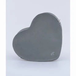 HEART SATCHEL NUBUCK GREY -Grafea Sales Store heart satchel nubuck grey back