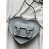 HEART SATCHEL NUBUCK GREY