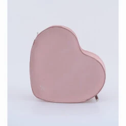 HEART SATCHEL NUBUCK PINK -Grafea Sales Store heart satchel nubuck pink back