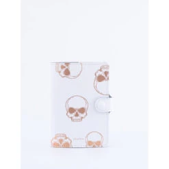 JOURNAL WHITE ROSE GOLD SKULLSA6