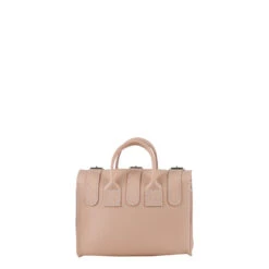 LUNA SMALL CAPPUCCINO -Grafea Sales Store luna small cappuccino leather shoulder bag back