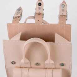LUNA SMALL CAPPUCCINO -Grafea Sales Store luna small cappuccino leather shoulder bag inside