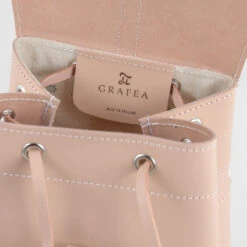 MIA -Grafea Sales Store mia light beige leather backpack inside