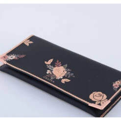 PORCELAIN BLACK WALLET -Grafea Sales Store porcelain black wallet closeup