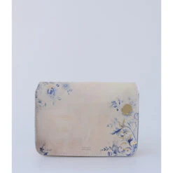 SMALL CROSSBODY BLUE GOLD -Grafea Sales Store small crossbody blue gold back