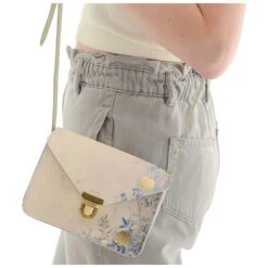 SMALL CROSSBODY BLUE GOLD -Grafea Sales Store small crossbody blue gold lifestyle